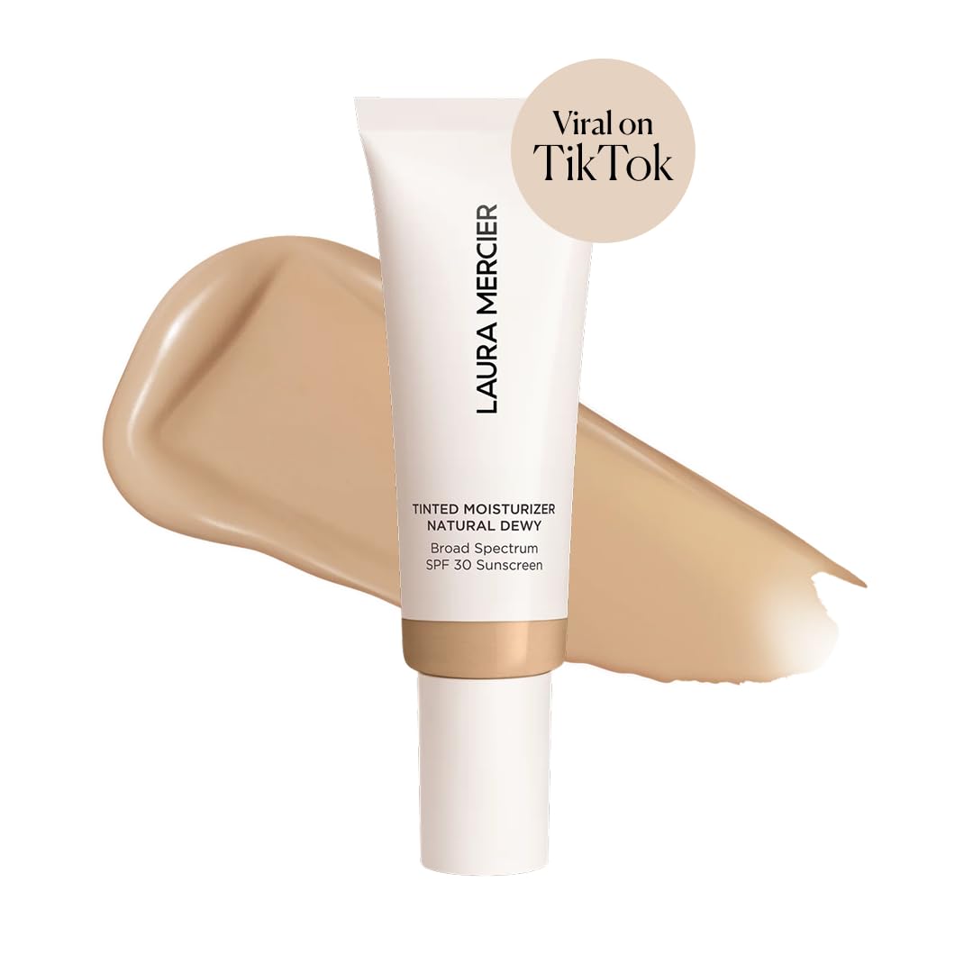Laura Mercier Tinted Moisturizer Natural Dewy SPF 30 – 24HR Hydration, Buildable Coverage