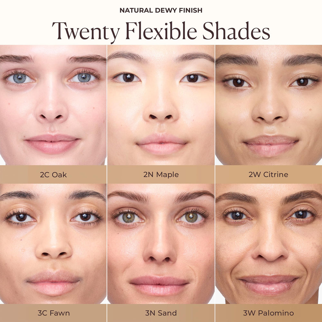 Laura Mercier Tinted Moisturizer Natural Dewy SPF 30 – 24HR Hydration, Buildable Sheer to Light Coverage, Mini 2N Maple