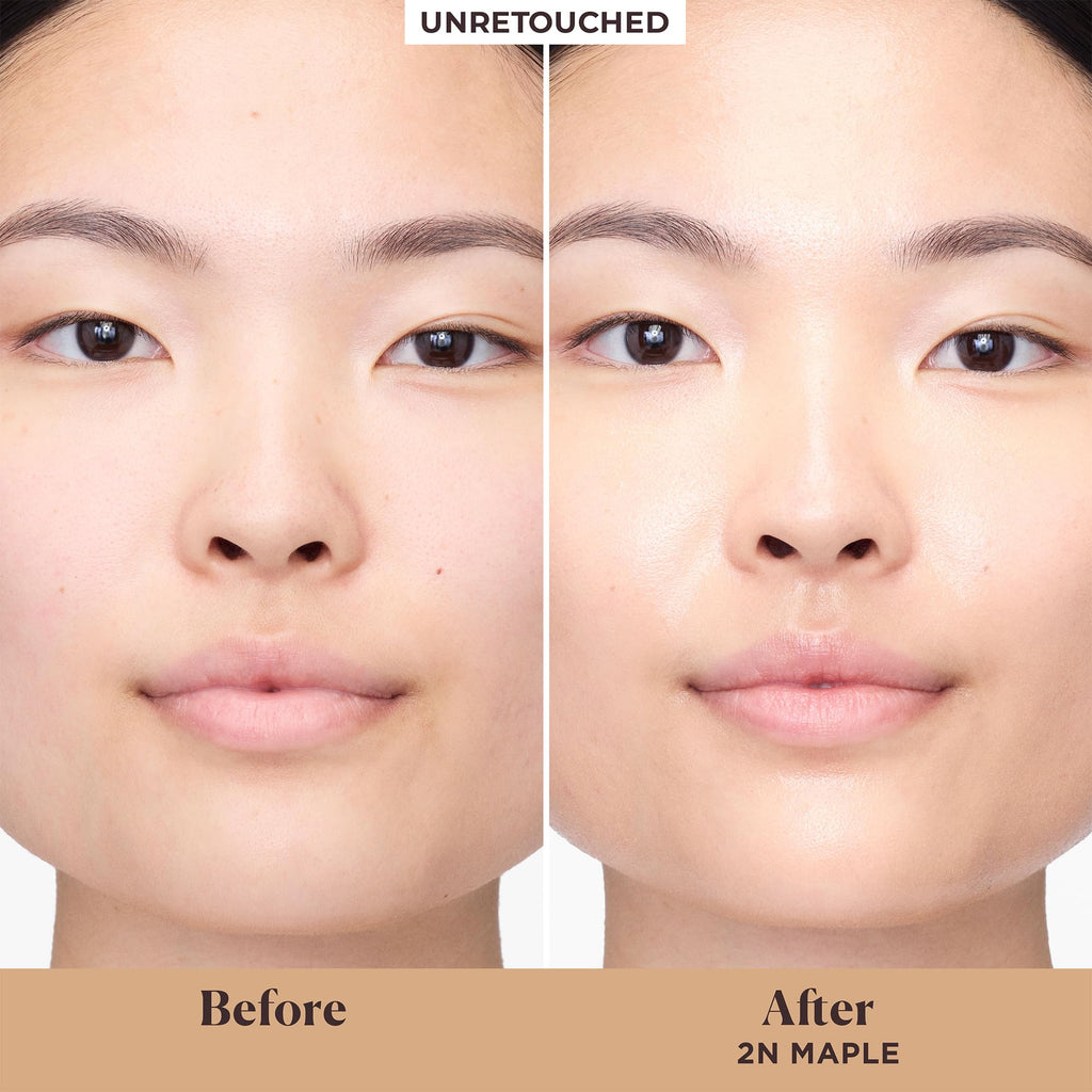 Laura Mercier Tinted Moisturizer Natural Dewy SPF 30 – 24HR Hydration, Buildable Sheer to Light Coverage, Mini 2N Maple