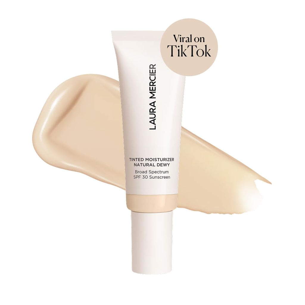 Laura Mercier Tinted Moisturizer Natural Dewy SPF 30 | 24HR Hydration & Buildable Sheer-to-Light Coverage