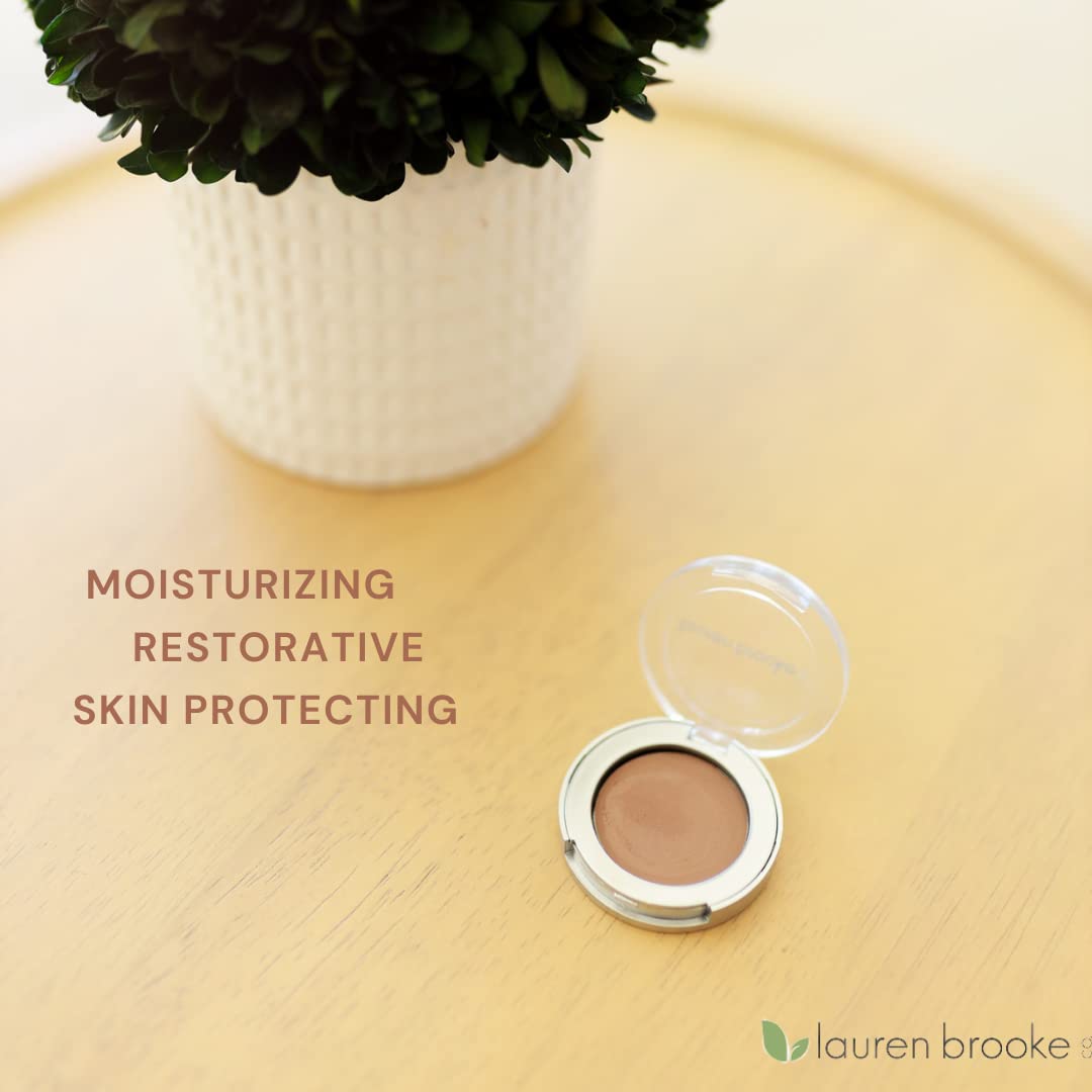 Lauren Brooke Cosmetiques Cream Eyeshadow Cocoa Latte Matte | Organic, Richly Pigmented Creme Eye Makeup