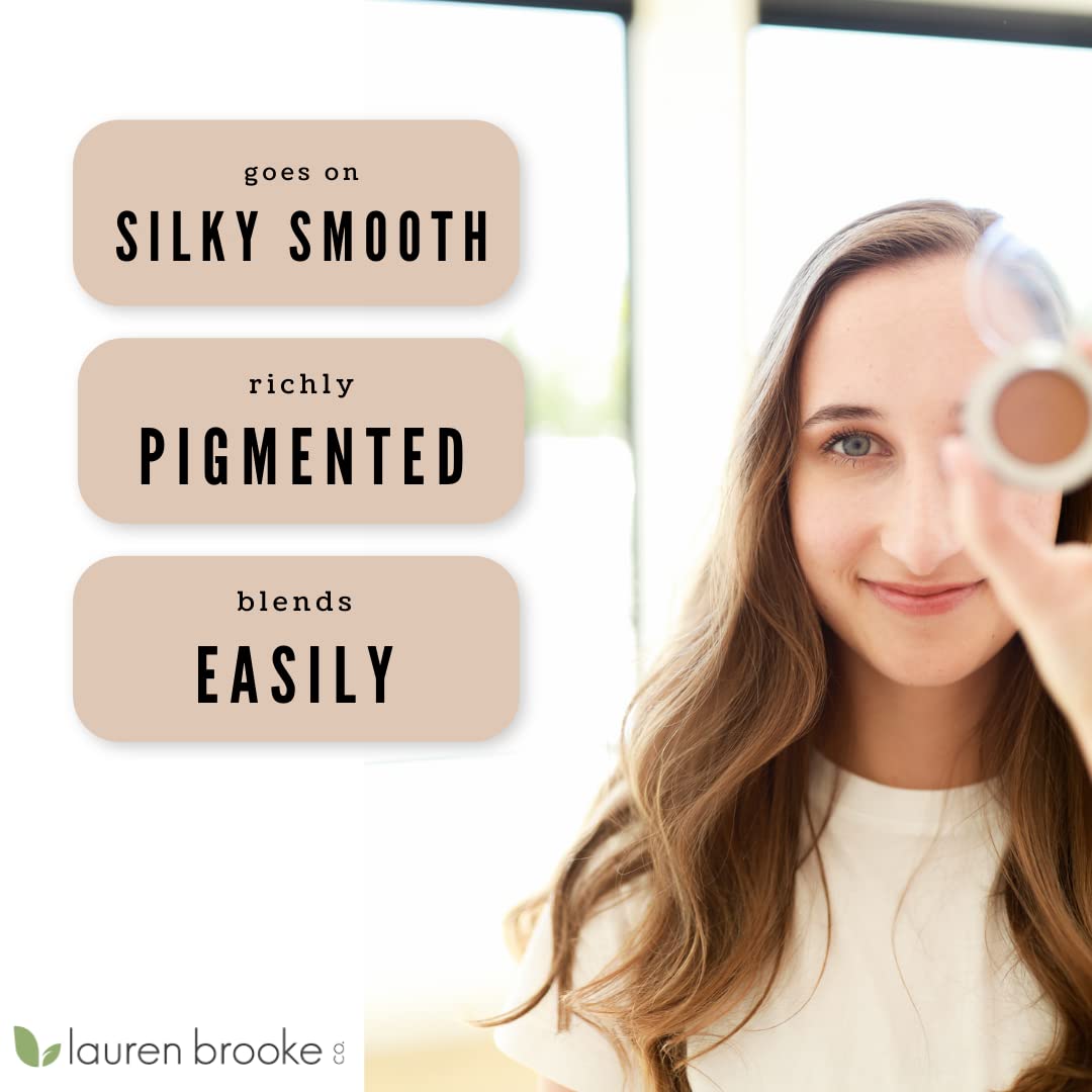 Lauren Brooke Cosmetiques Cream Eyeshadow Cocoa Latte Matte | Organic, Richly Pigmented Creme Eye Makeup