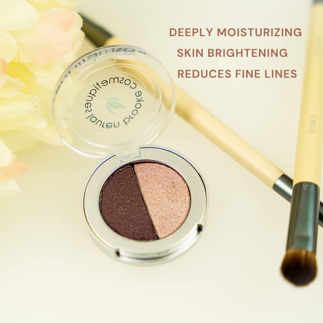 Lauren Brooke Cosmetiques Pressed Eyeshadow Duo – Tanzi & Moon Dust, Organic Vegan
