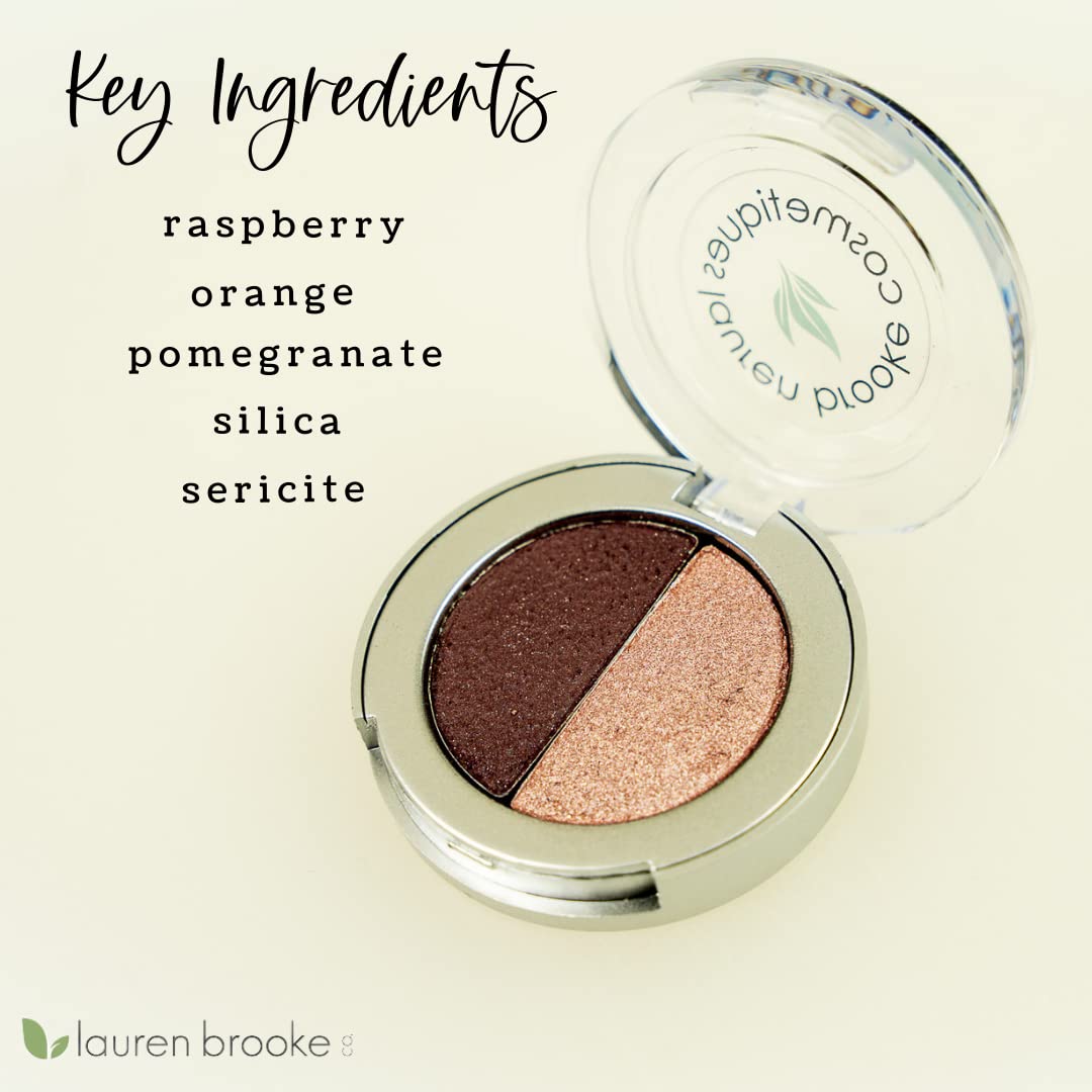 Lauren Brooke Cosmetiques Pressed Eyeshadow Duo – Tanzi & Moon Dust, Organic Vegan