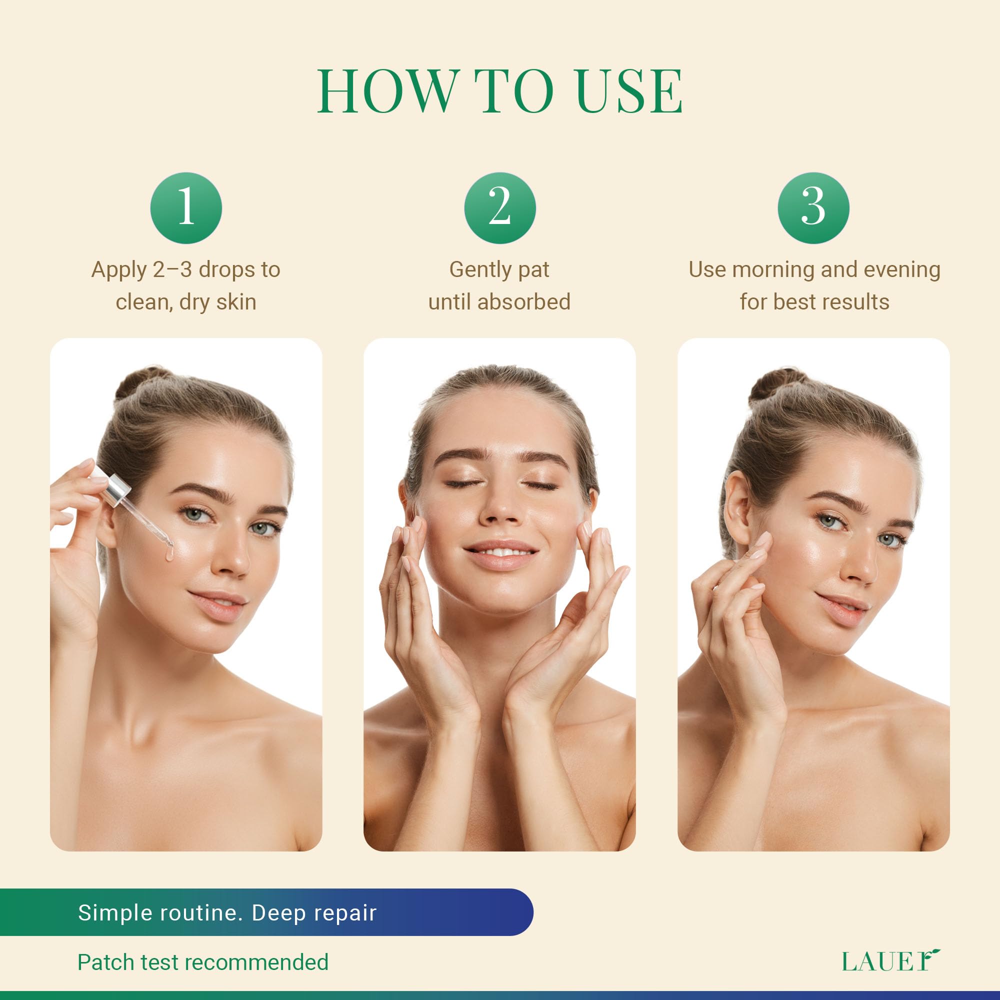 LAUER COSMETIC Centella Asiatica Ampoule Serum 95% Madagascar Extract – Redness Relief & Barrier Repair
