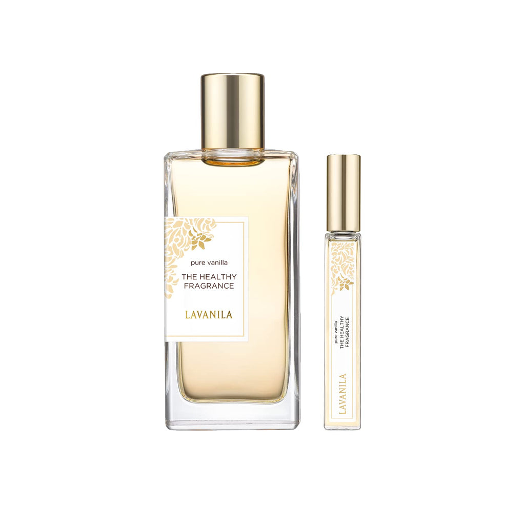 Lavanila Pure Vanilla Perfume Set for Women – Madagascar Vanilla, 1.7 oz + 10 ml Roller (USA)