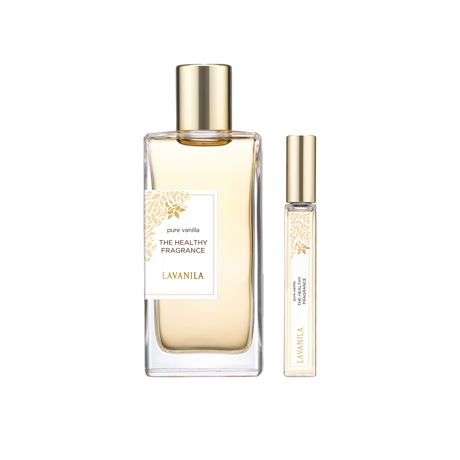 Lavanila Pure Vanilla Perfume Set for Women – Madagascar Vanilla, 1.7 oz + 10 ml Roller (USA)