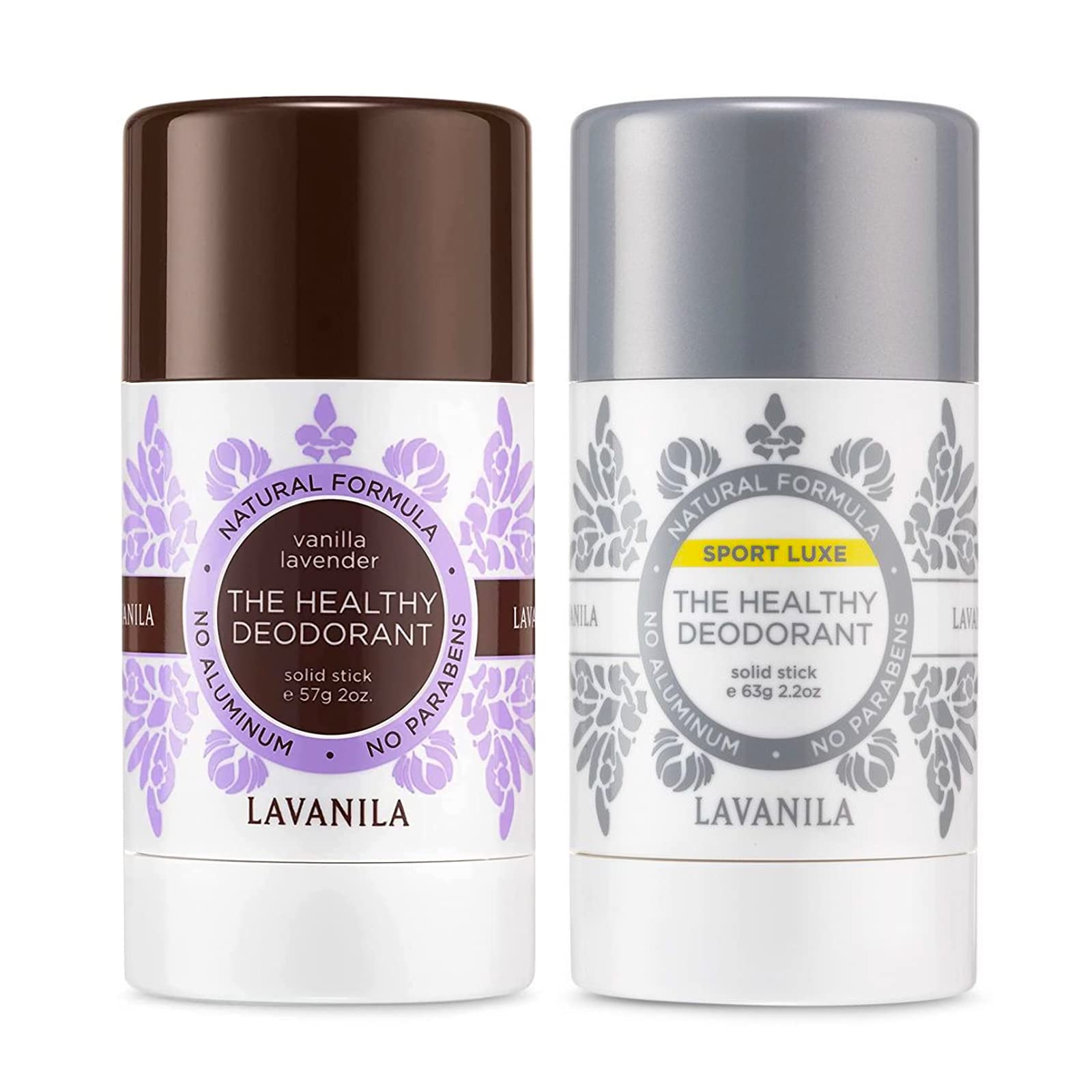 Lavanila Aluminum Free Deodorant: Sport Luxe + Vanilla Lavender, 2oz — Vegan & Cruelty-Free