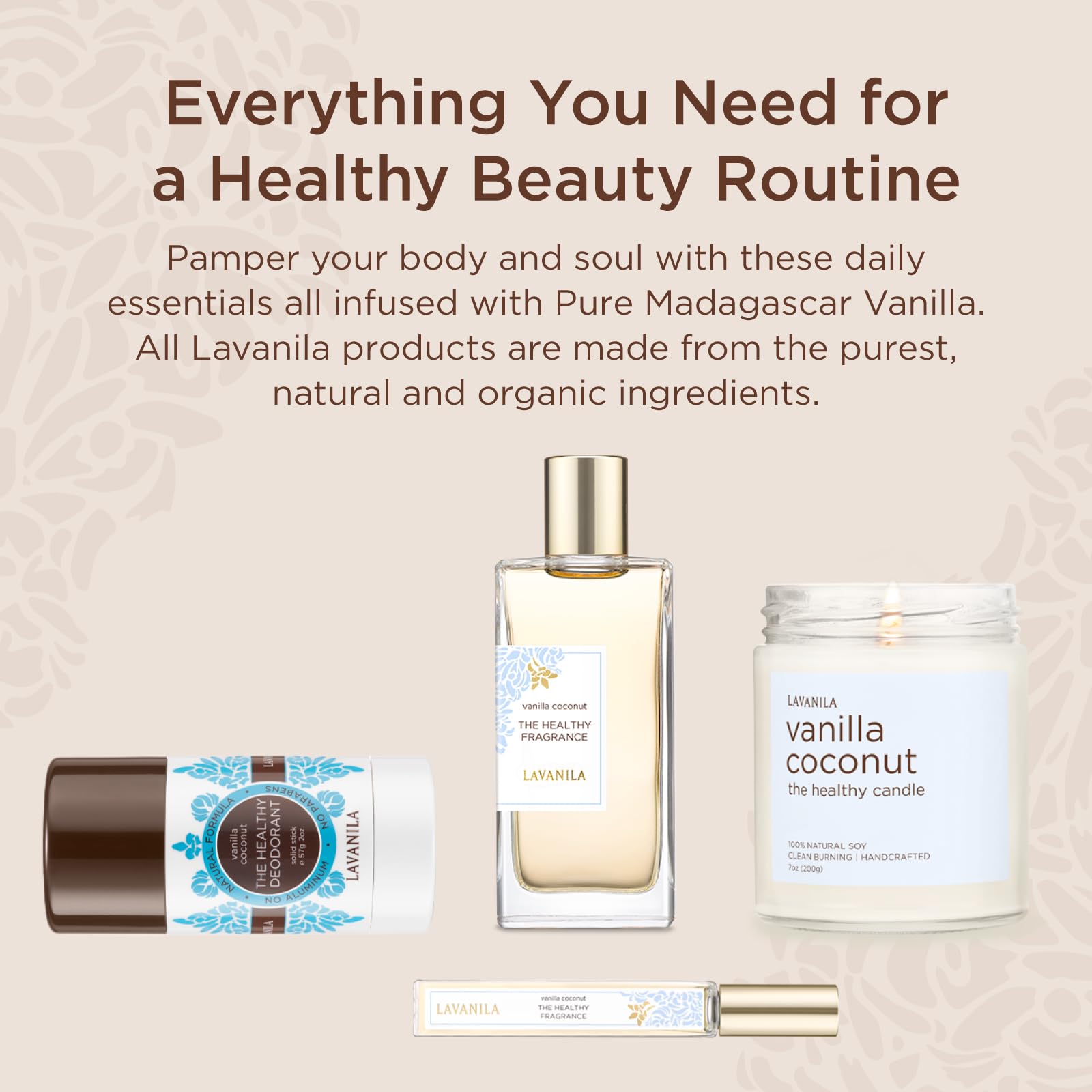Lavanila Vanilla Coconut Perfume for Women – 1.7 fl oz | Clean Vanilla-Coconut Fragrance