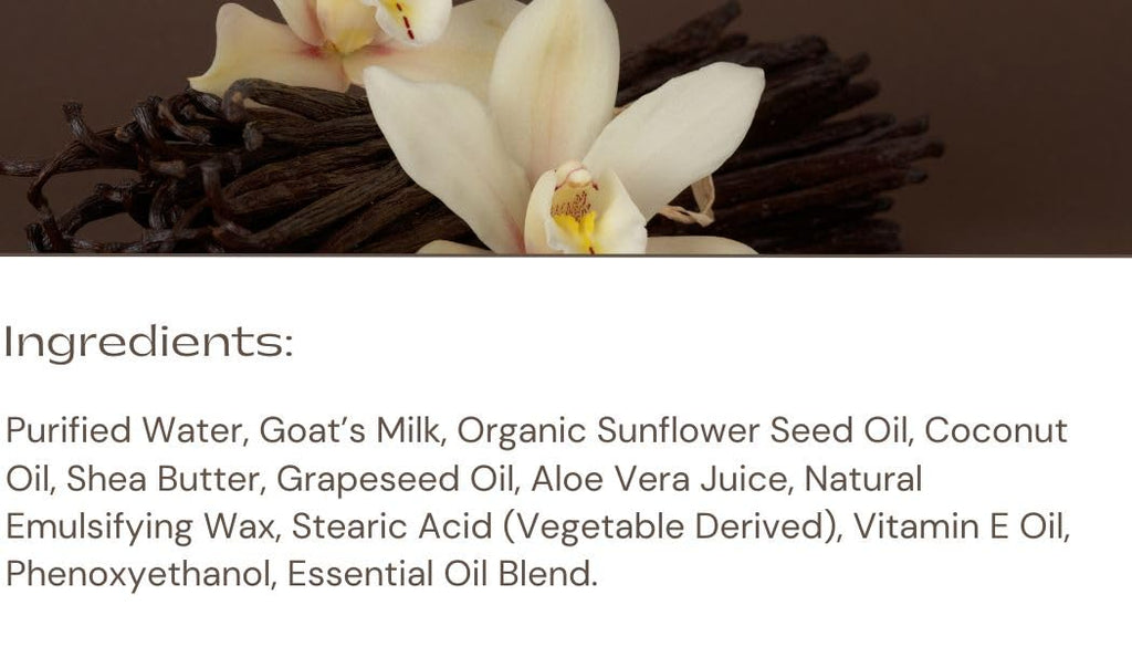 Lavender Lane Vanilla Lavender Hand & Body Lotion – Goat's Milk, Lavender Essential Oil, USA Made