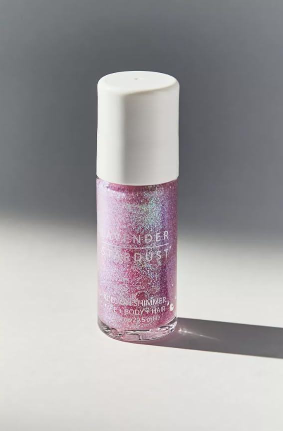Lavender Stardust Roll-On Shimmer – Prism Glow for Face, Body & Hair