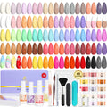 Lavender Violets Dip Powder Nail Kit Starter – 62 Pcs, 48 Colors, G902