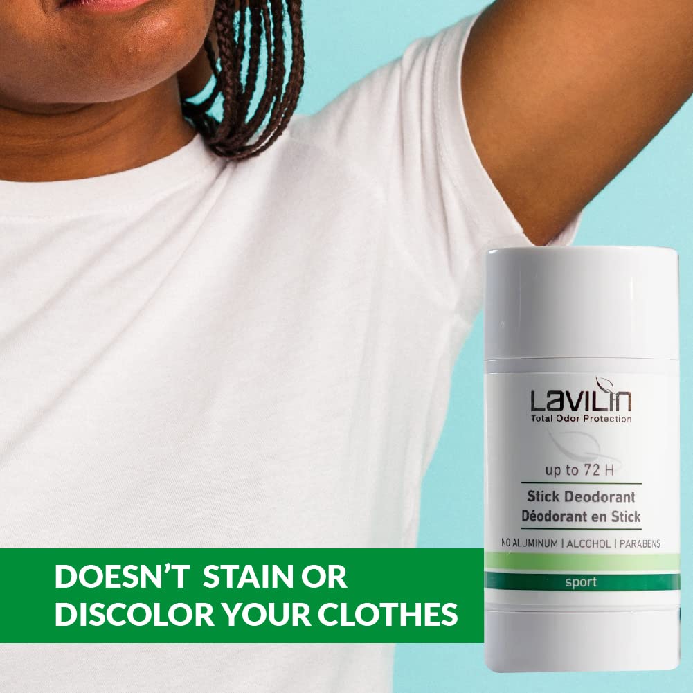 Lavilin Aluminum Free Natural Deodorant for Women and Men — Up to 72 Hours Odor Control