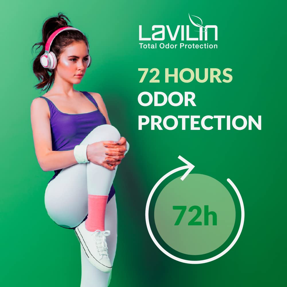 Lavilin Aluminum Free Natural Deodorant for Women and Men — Up to 72 Hours Odor Control