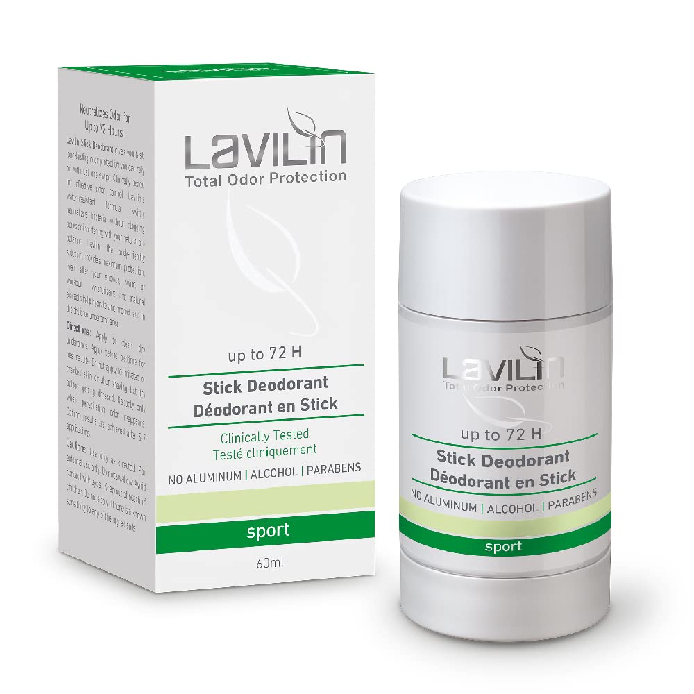 Lavilin Aluminum Free Natural Deodorant for Women and Men — Up to 72 Hours Odor Control