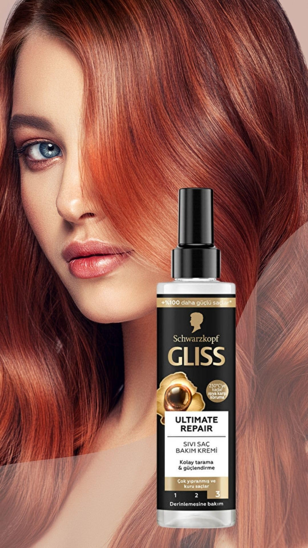 Lavis Gliss Ultimate Repair Conditioner Spray – Deep Repair, Hydration & Detangling