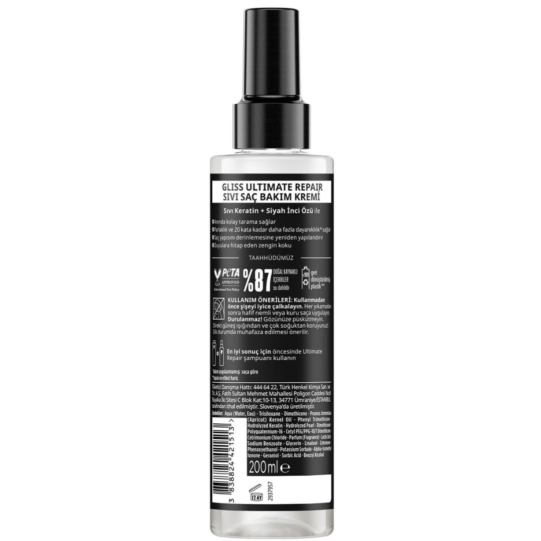 Lavis Gliss Ultimate Repair Conditioner Spray – Deep Repair, Hydration & Detangling