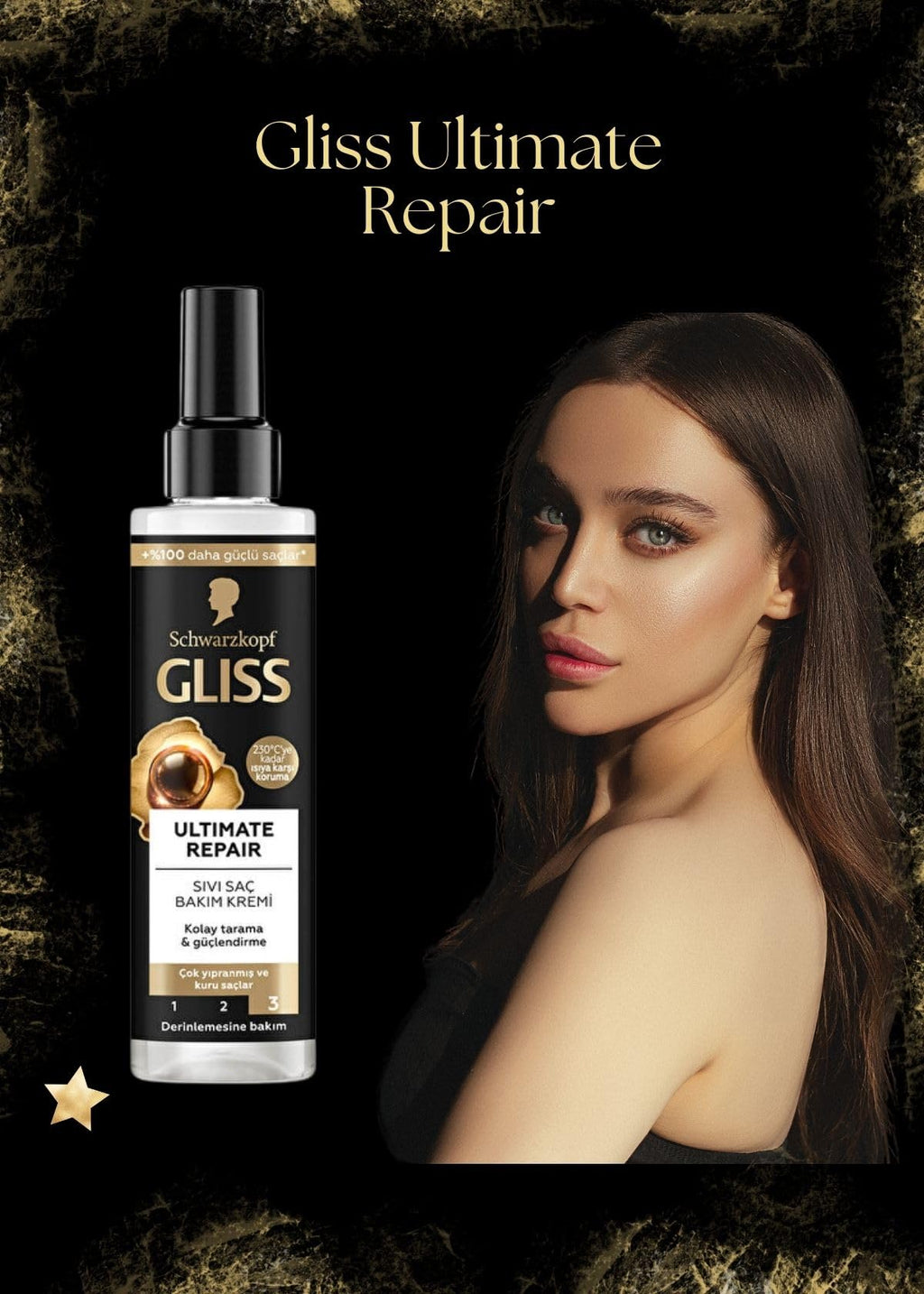 Lavis Gliss Ultimate Repair Conditioner Spray – Deep Repair, Hydration & Detangling