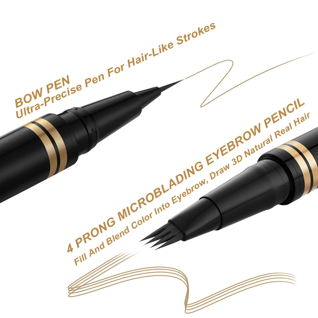 LAVONE Eyebrow Pen 2-in-1 Waterproof Microblade – Dark Blonde