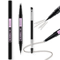 LAVONE Eyebrow Pencil 2-in-1 | Waterproof Microblade Pen, 3-Tip for Natural Brows – Medium Brown