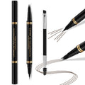 LAVONE Eyebrow Pen 2-in-1 Microblade Waterproof Pencil – Ebony