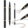 LAVONE 2-in-1 Eyebrow Pen – Waterproof Microblading Brow Pencil in Dark Brunette