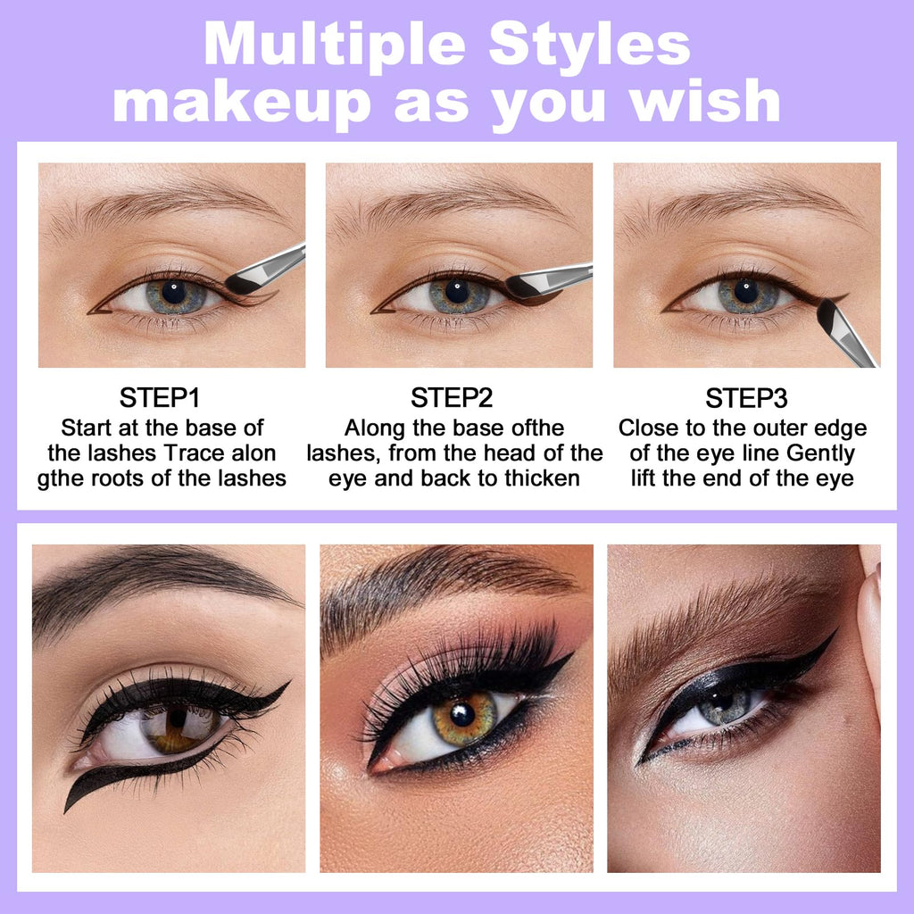 LAVONE Eyeliner Set — Waterproof 3-in-1 Gel, Liquid, and Angled Brush