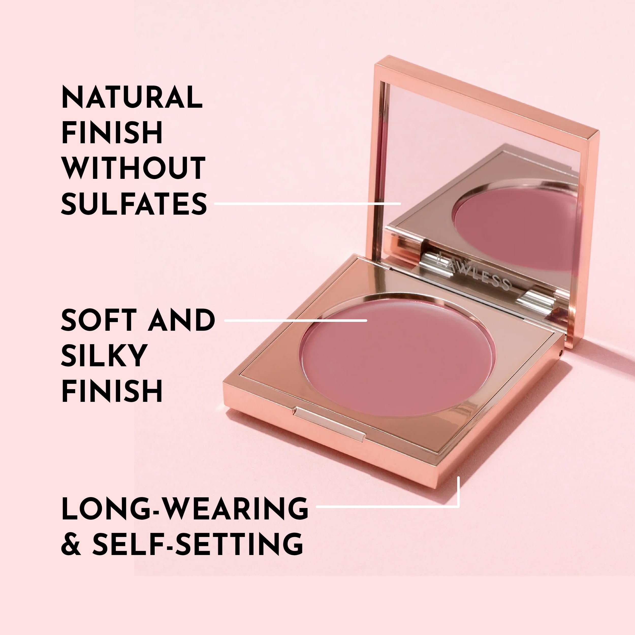 LAWLESS Pinch My Cheeks Soft-Blur Cream Blush - Angel | Talc-Free, Buildable Radiance