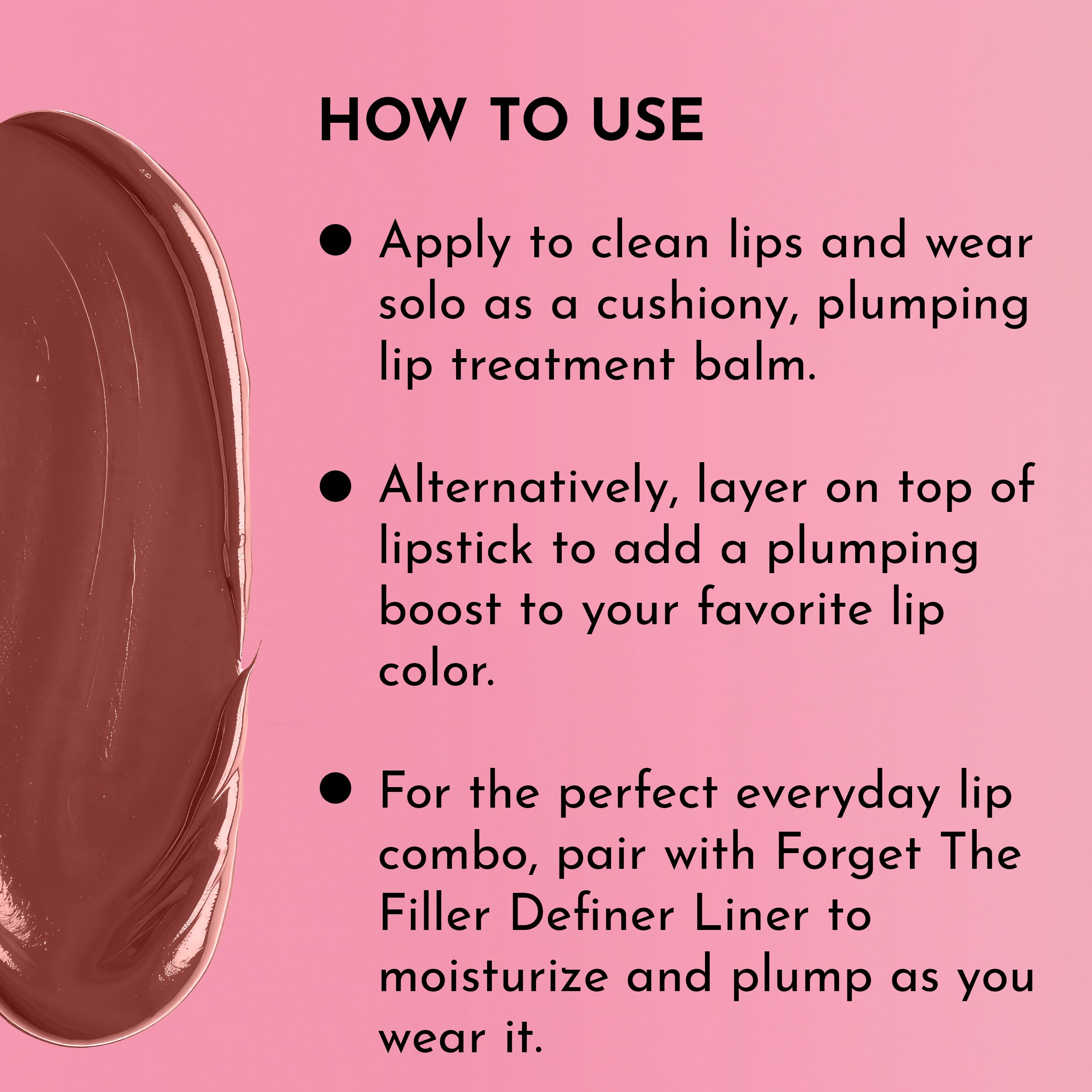 Lawless Forget the Filler Lip Plumping Line-Smoothing Tinted Balm – Sweetie (0.09 oz)