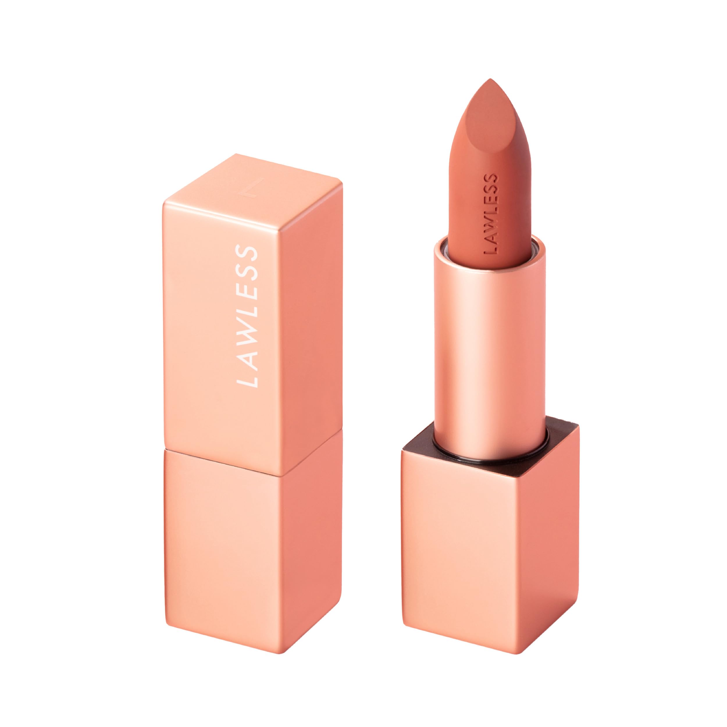 Lawless Forget the Filler Lip-Plumping Lipstick in Cookie | Satin Cream Finish