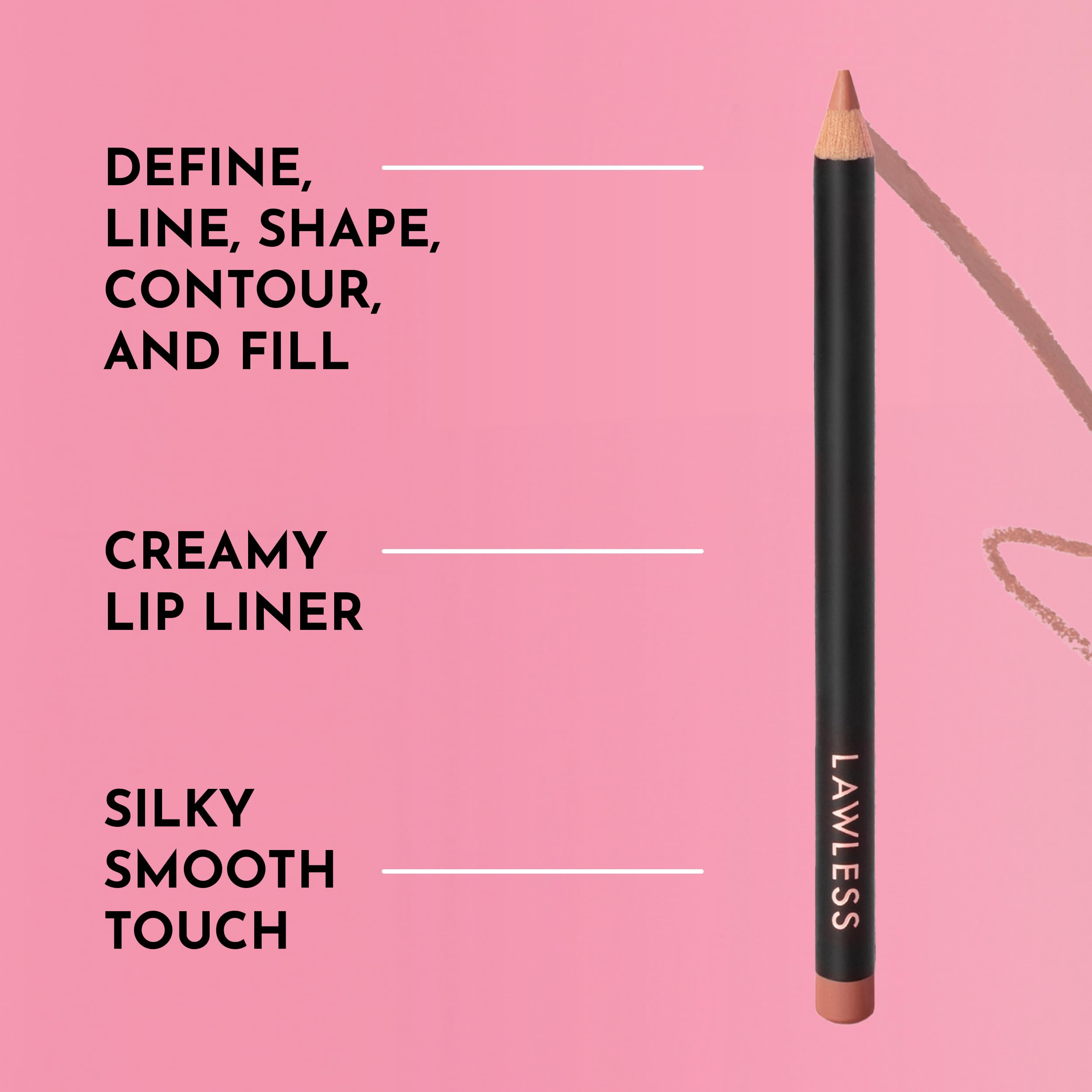 Lawless Forget The Filler Definer Liner Nude Honey | Precise Lip Definition