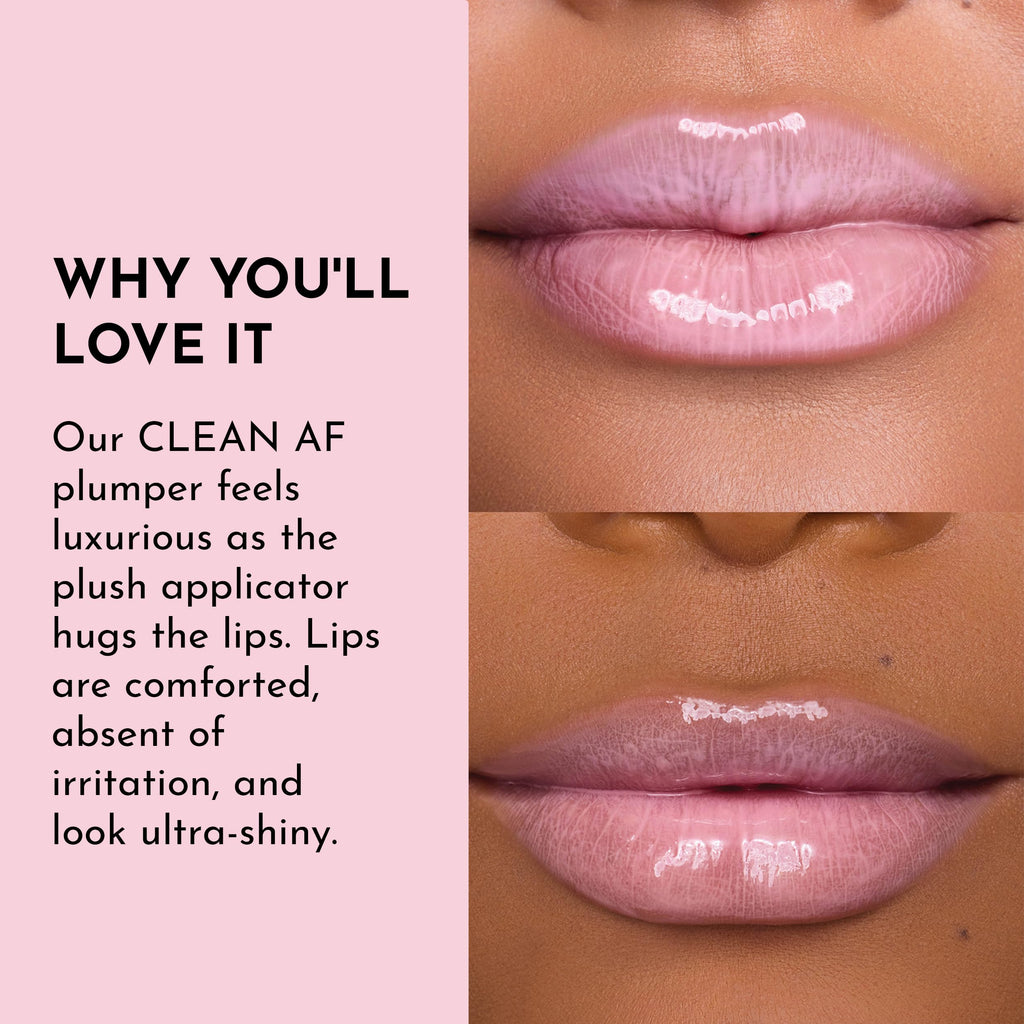 Lawless Forget the Filler Lip Plumping Gloss - Strawberry Milkshake (0.11 oz) | Vegan, Cruelty-Free, Hydrating Shine