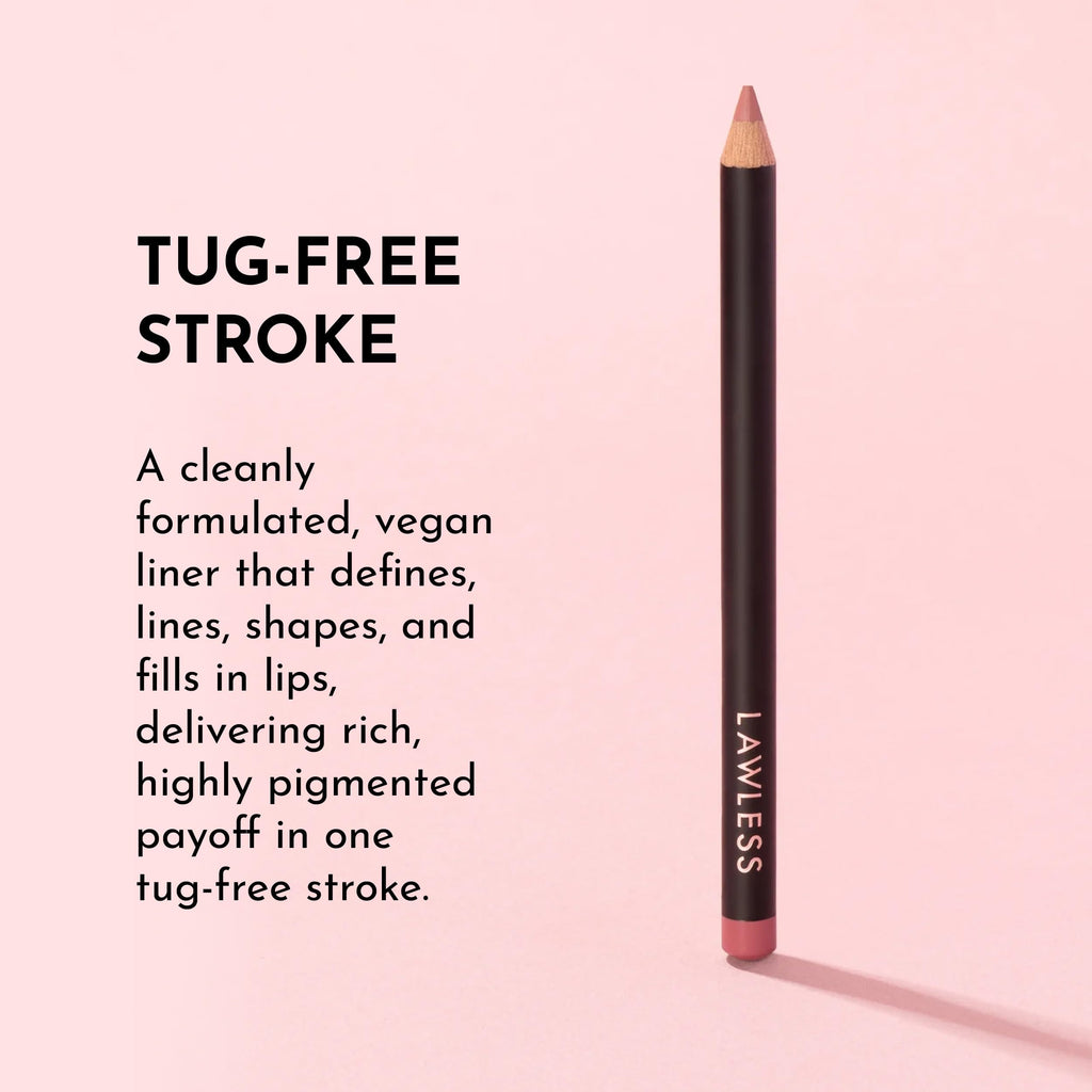 Lawless Forget the Filler Definer Liner – Pink Sand | Satin Finish Lip Liner