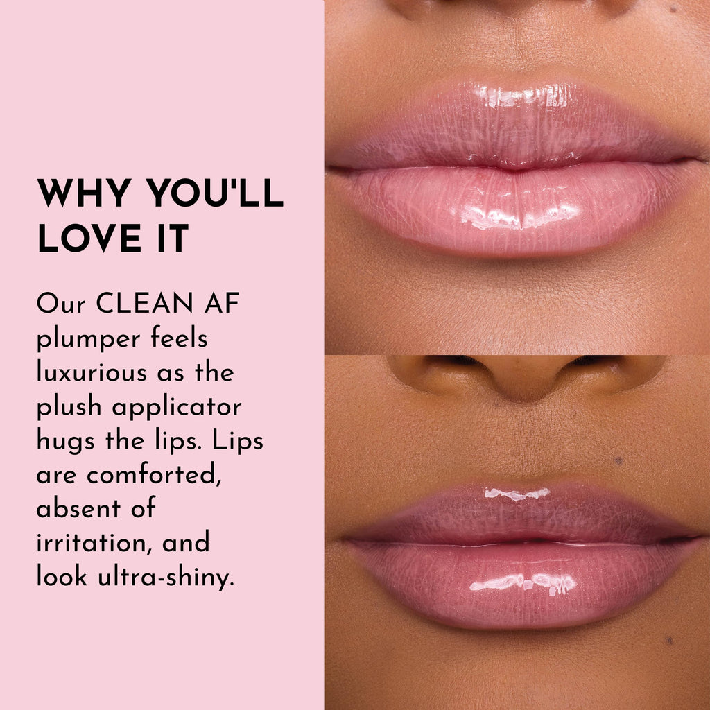 Lawless Forget the Filler Lip Plumping Gloss – Strawberry Shortcake | Hydration + High Shine