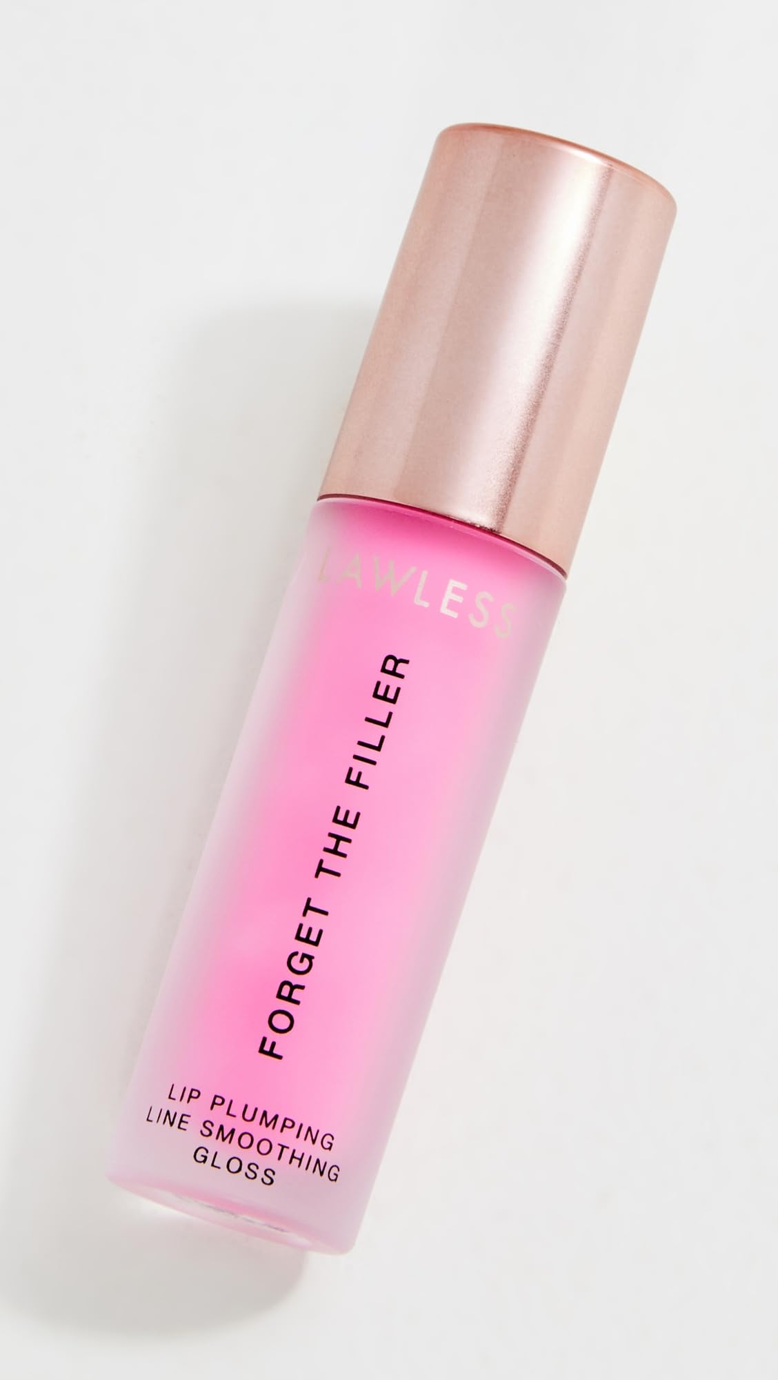 Lawless Forget the Filler Lip Plumper Line Smoothing Gloss — Daisy Pink | Premium Vegan Cruelty-Free Lip Gloss 0.11 oz