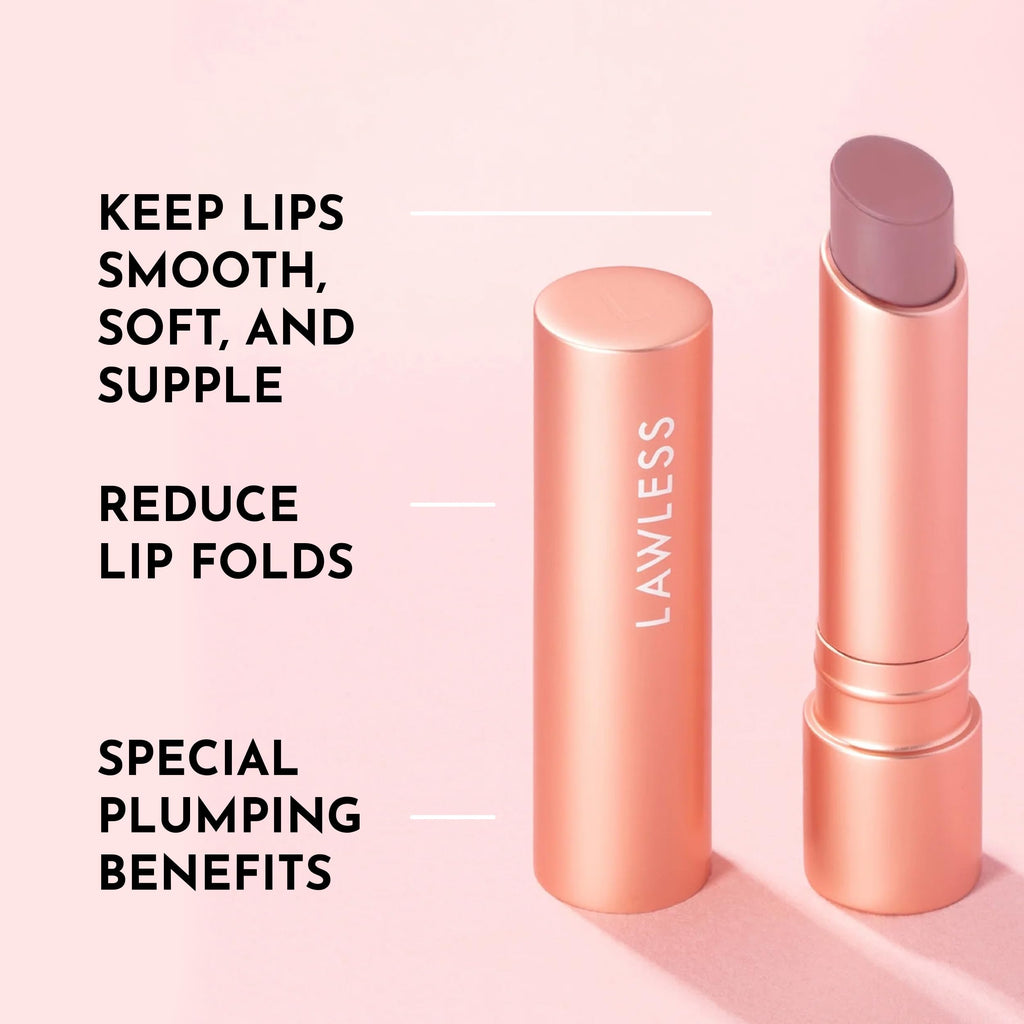 LAWLESS Forget the Filler Lip Plumping Tinted Balm in Whisper | Hydrating Cushiony Color