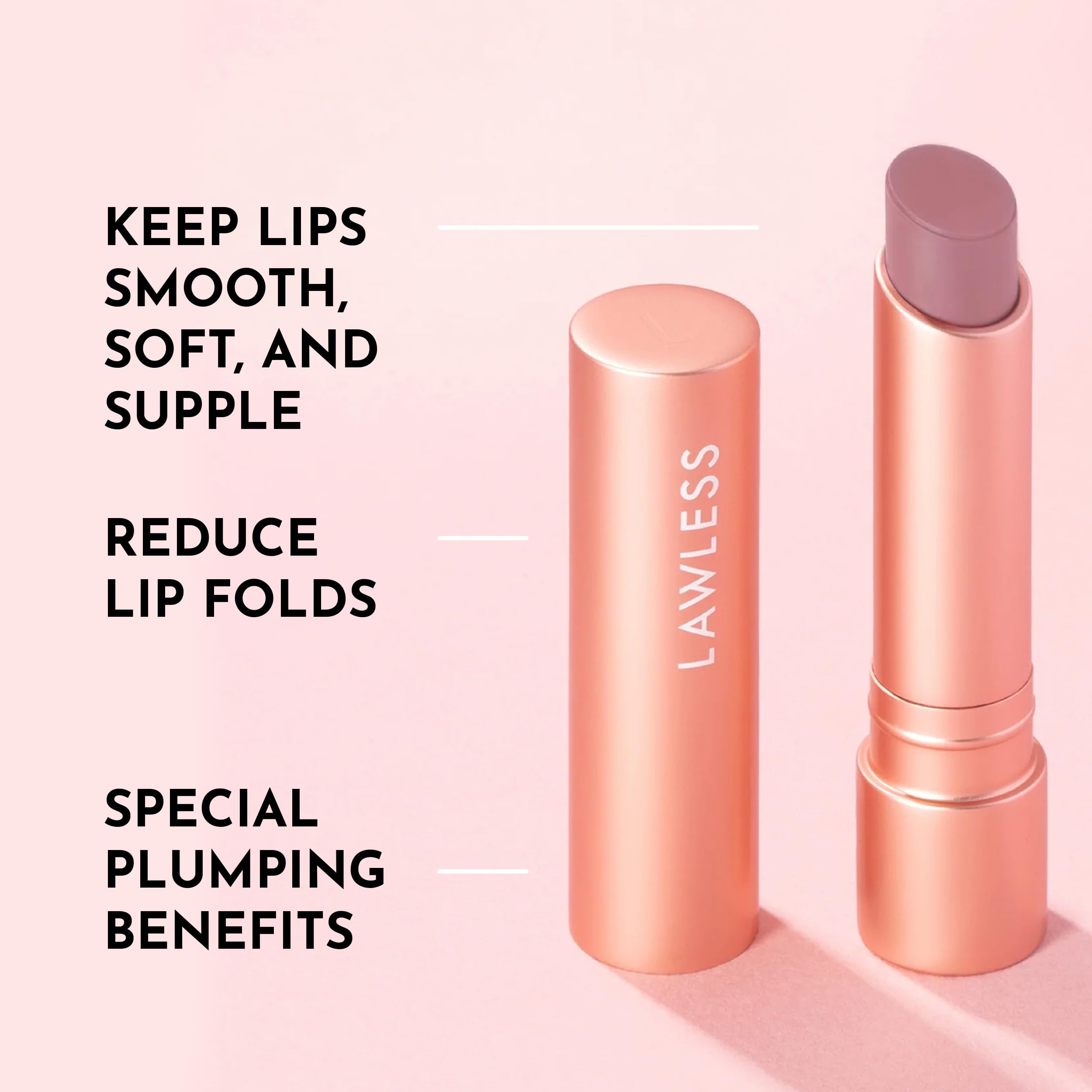 LAWLESS Forget the Filler Lip Plumping Tinted Balm in Whisper | Hydrating Cushiony Color