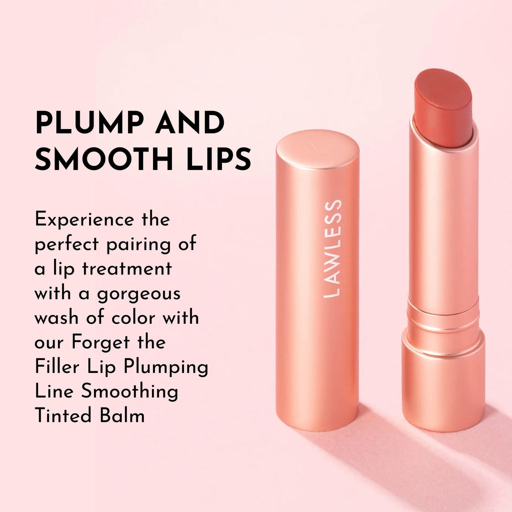 LAWLESS Forget the Filler Lip-Plumping Balm – Georgie Tint, 0.09 oz