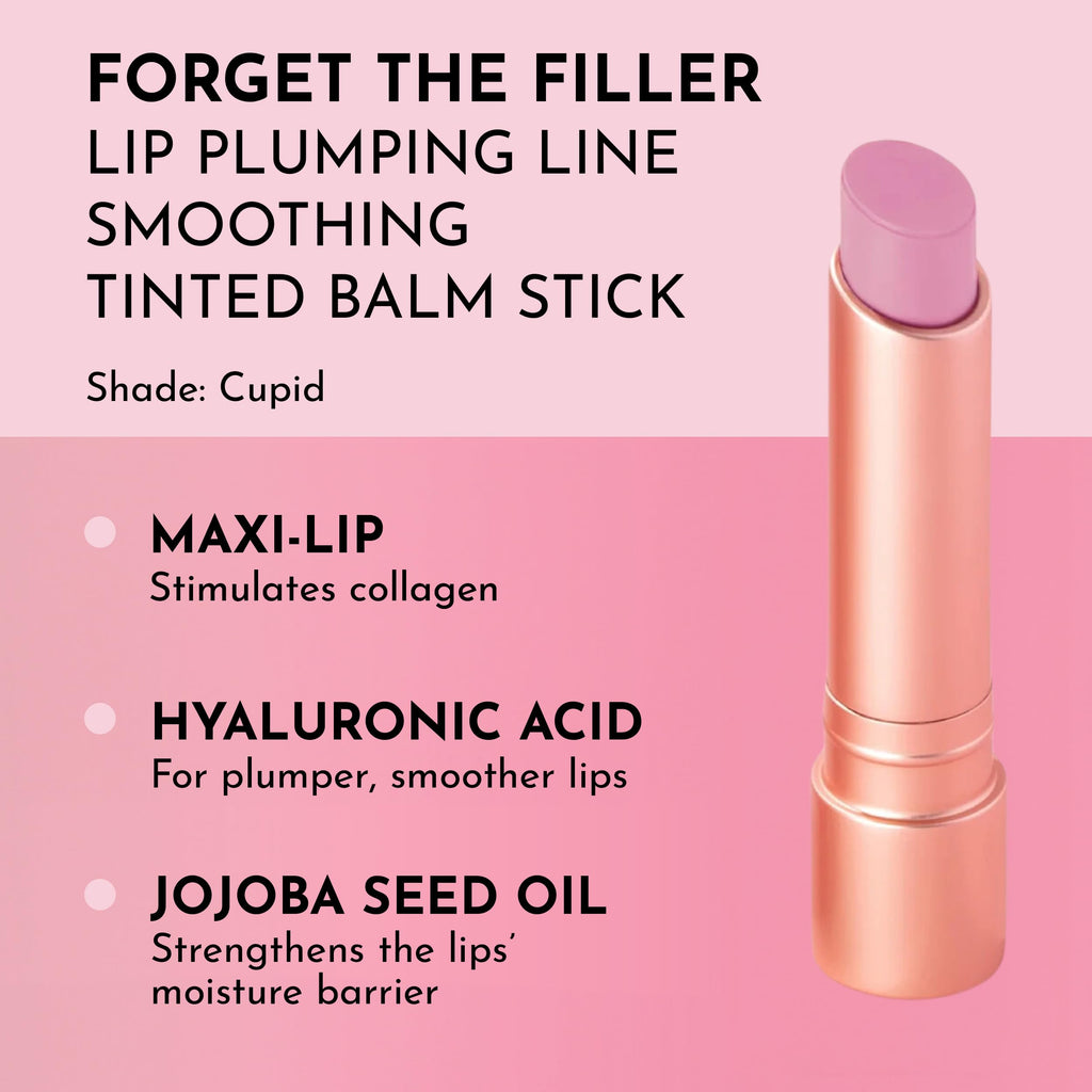 LAWLESS Forget the Filler Lip Plumping Line-Smoothing Tinted Balm in Cupid, 0.09 oz
