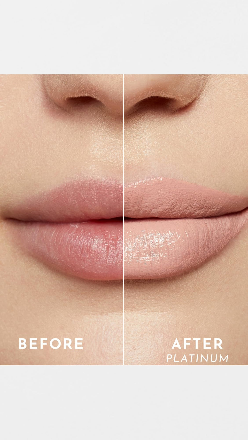 Lawless Forget the Filler Lip-Plumping Satin Lipstick – Platinum, 0.1 oz