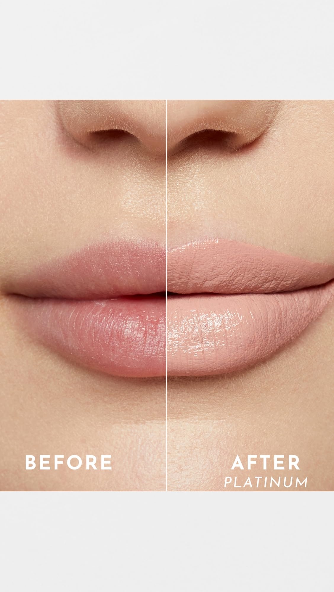 Lawless Forget the Filler Lip-Plumping Satin Lipstick – Platinum, 0.1 oz