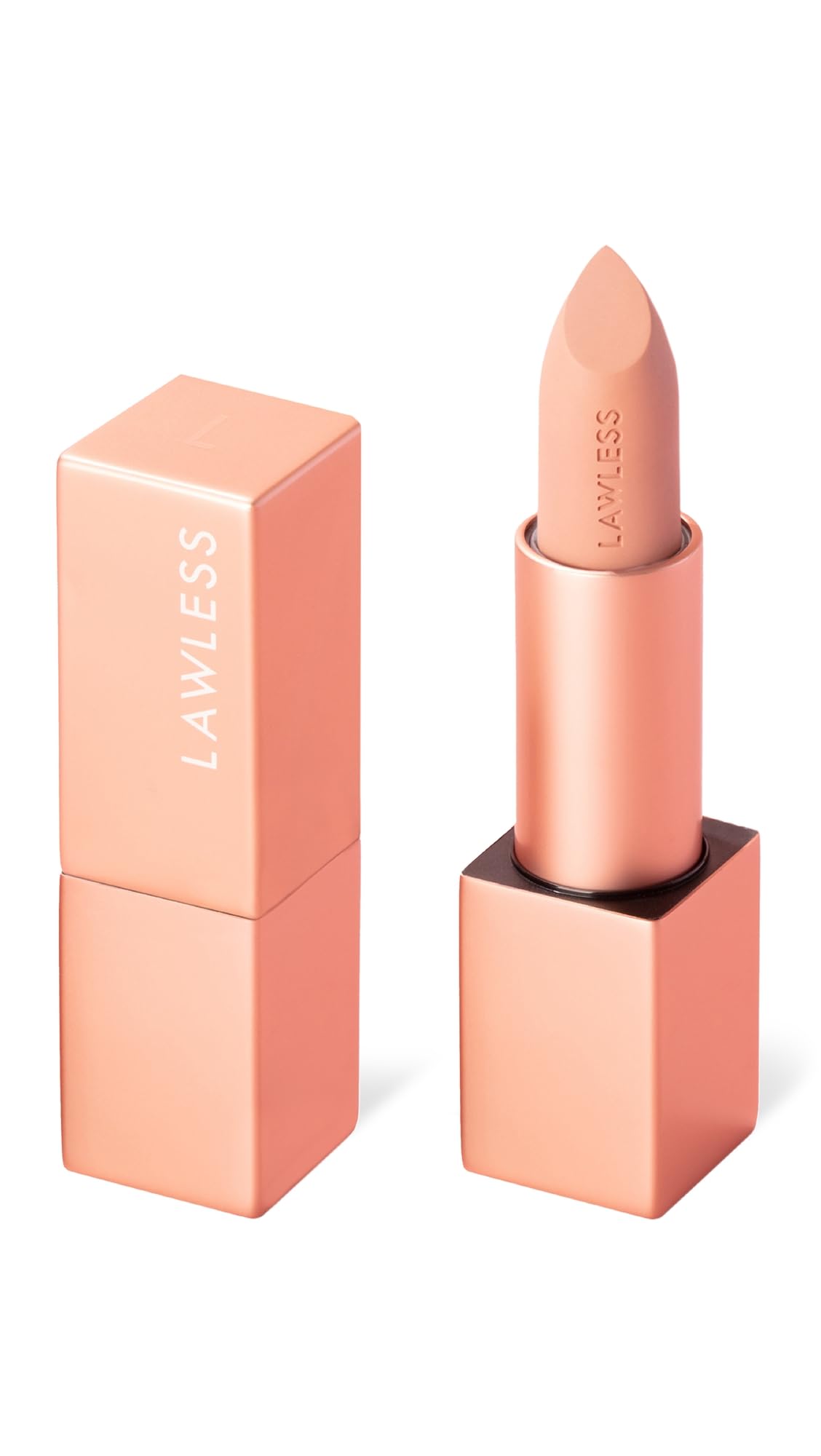 Lawless Forget the Filler Lip-Plumping Satin Lipstick – Platinum, 0.1 oz