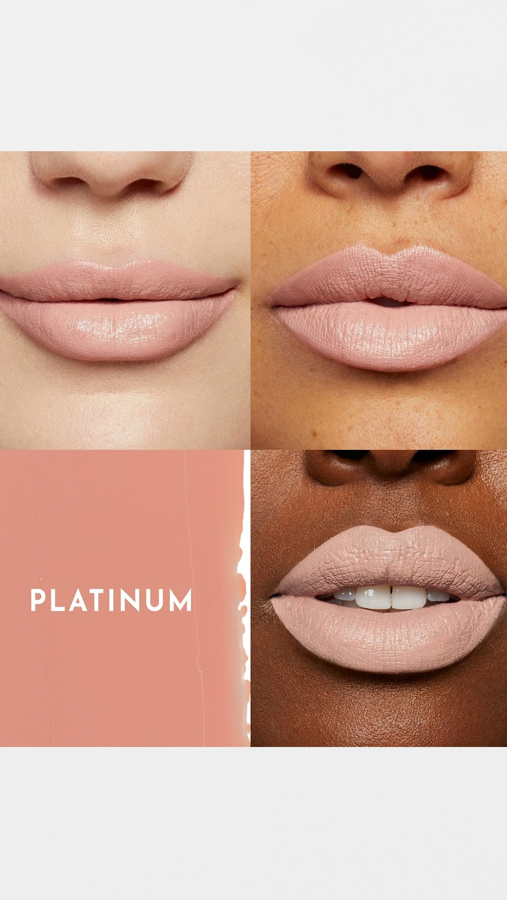 Lawless Forget the Filler Lip-Plumping Satin Lipstick – Platinum, 0.1 oz
