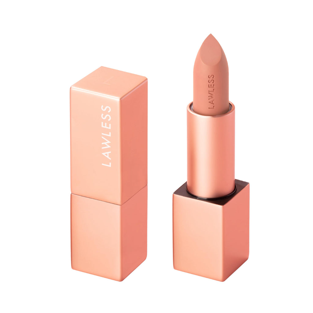 Lawless Forget the Filler Lip-Plumping Satin Lipstick – Fawn (0.1 oz)