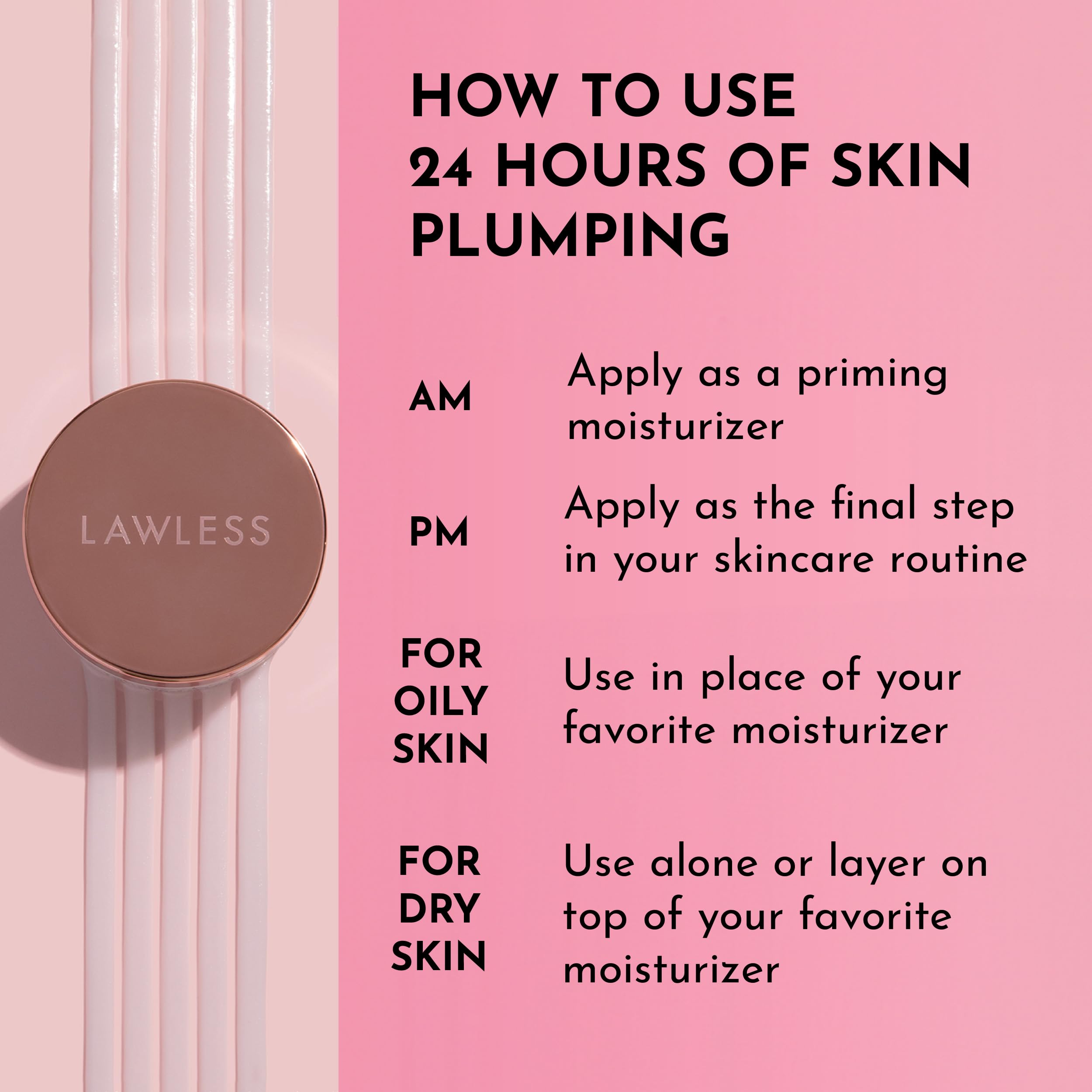 Lawless Forget the Filler Skin-Plumping Cream | Prime, Plump & Smooth | 1.7 oz