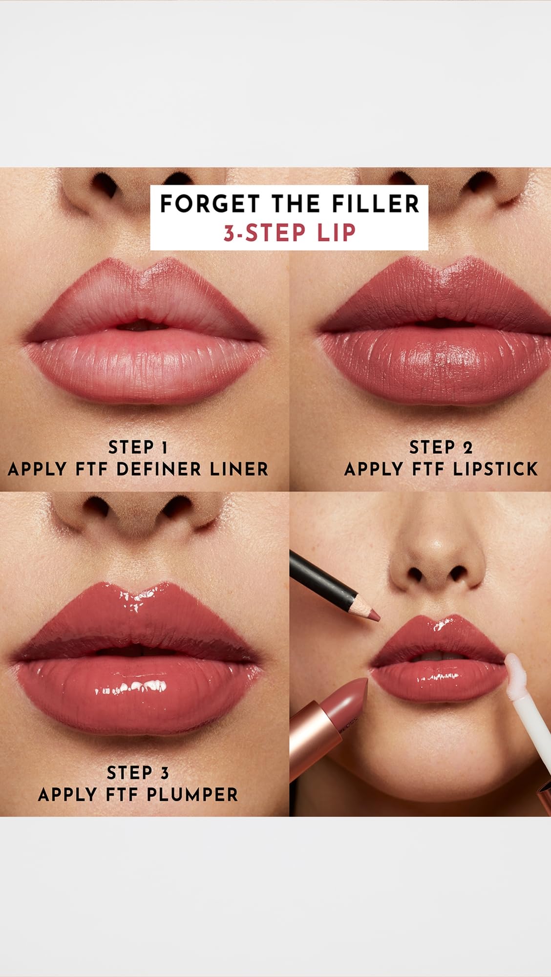 Lawless Forget the Filler Lip-Plumping Line-Smoothing Satin Lipstick – Minx, 0.1 oz