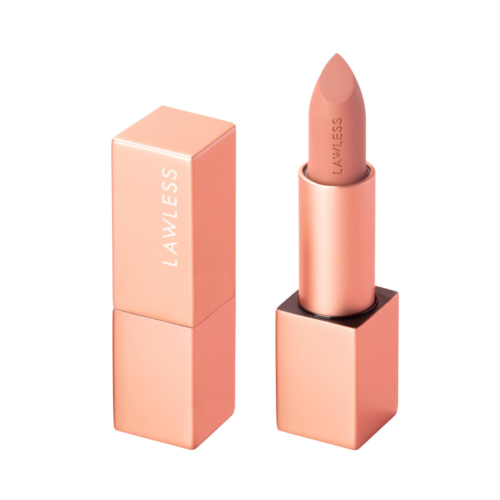 Lawless Forget the Filler Lip-Plumping Satin Lipstick Soft Truffle