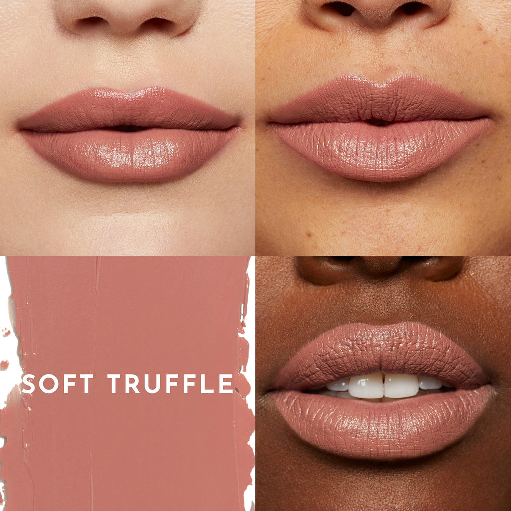 Lawless Forget the Filler Lip-Plumping Satin Lipstick Soft Truffle