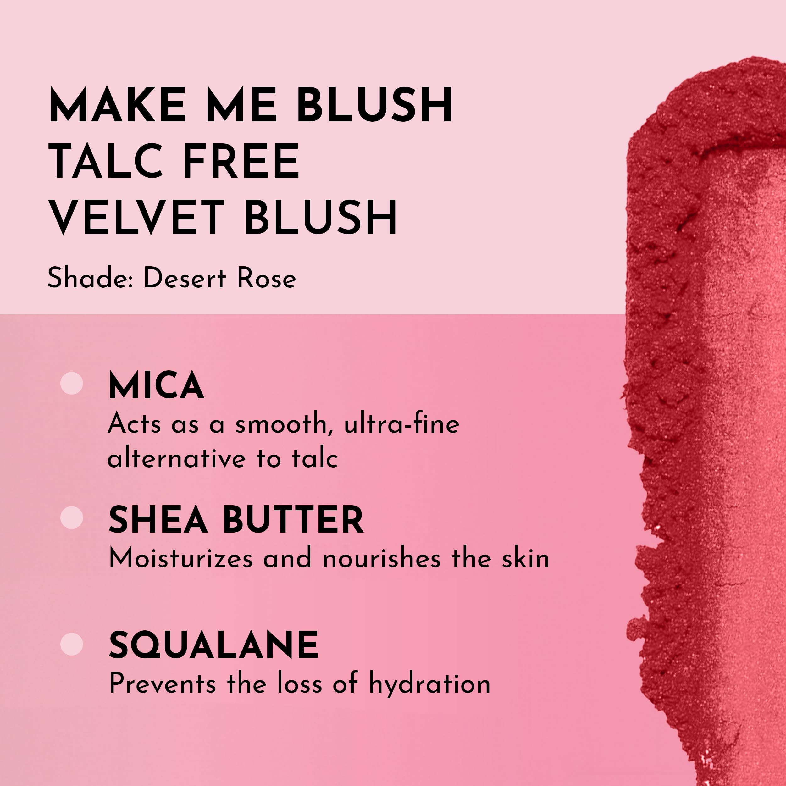 LAWLESS Make Me Blush Velvet Blush Dessert Rose | Talc-Free, Clean Formula, Natural Finish