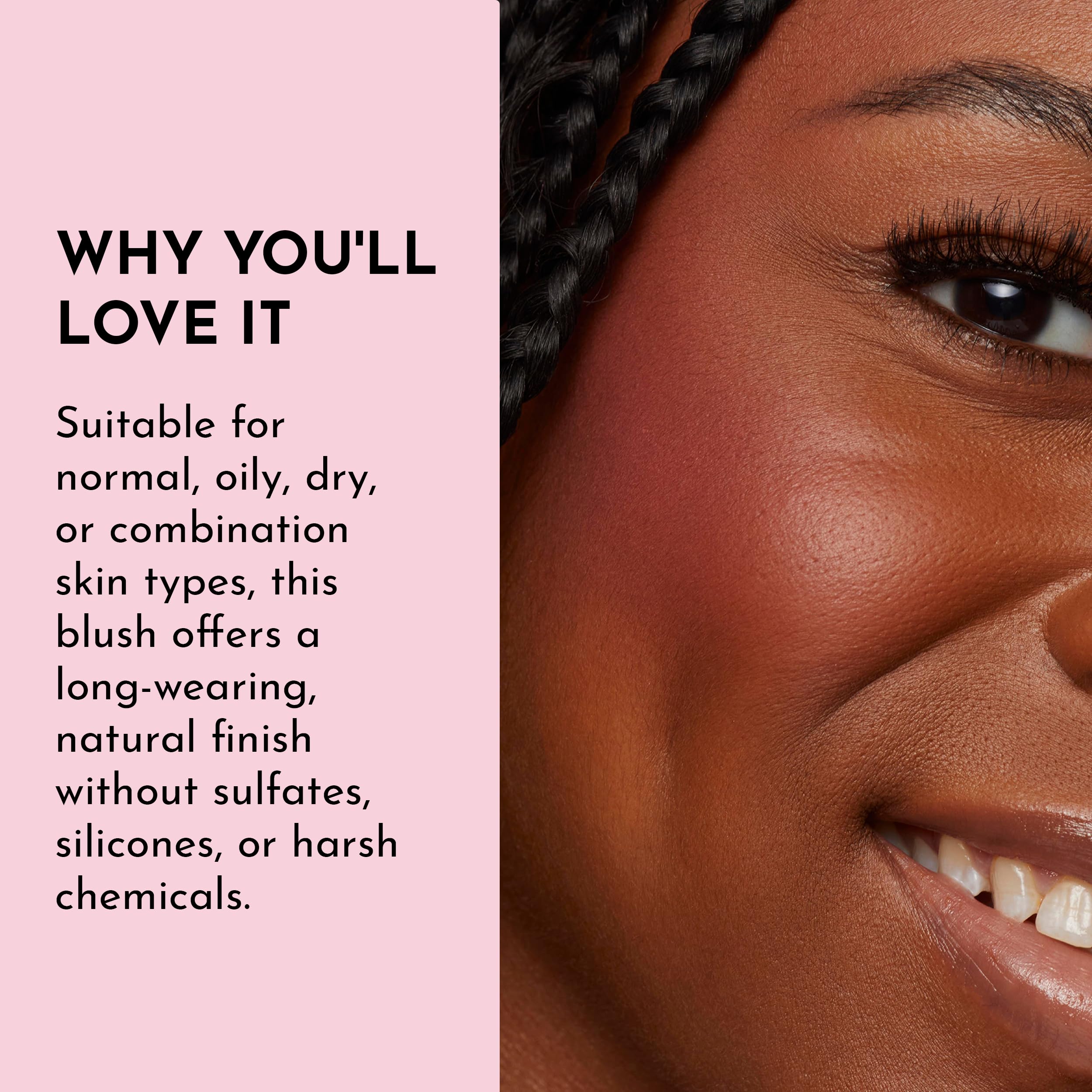 LAWLESS Make Me Blush Velvet Blush Dessert Rose | Talc-Free, Clean Formula, Natural Finish